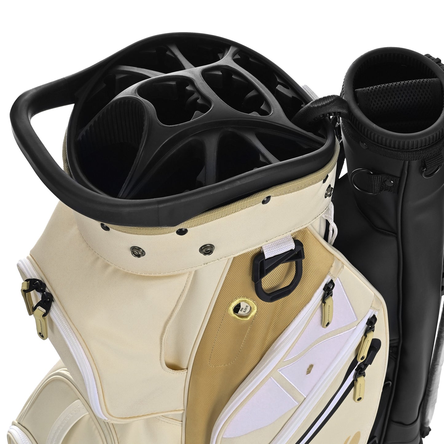 Quiet and Anti-collision 15 Way Golf Cart Bag-Beige
