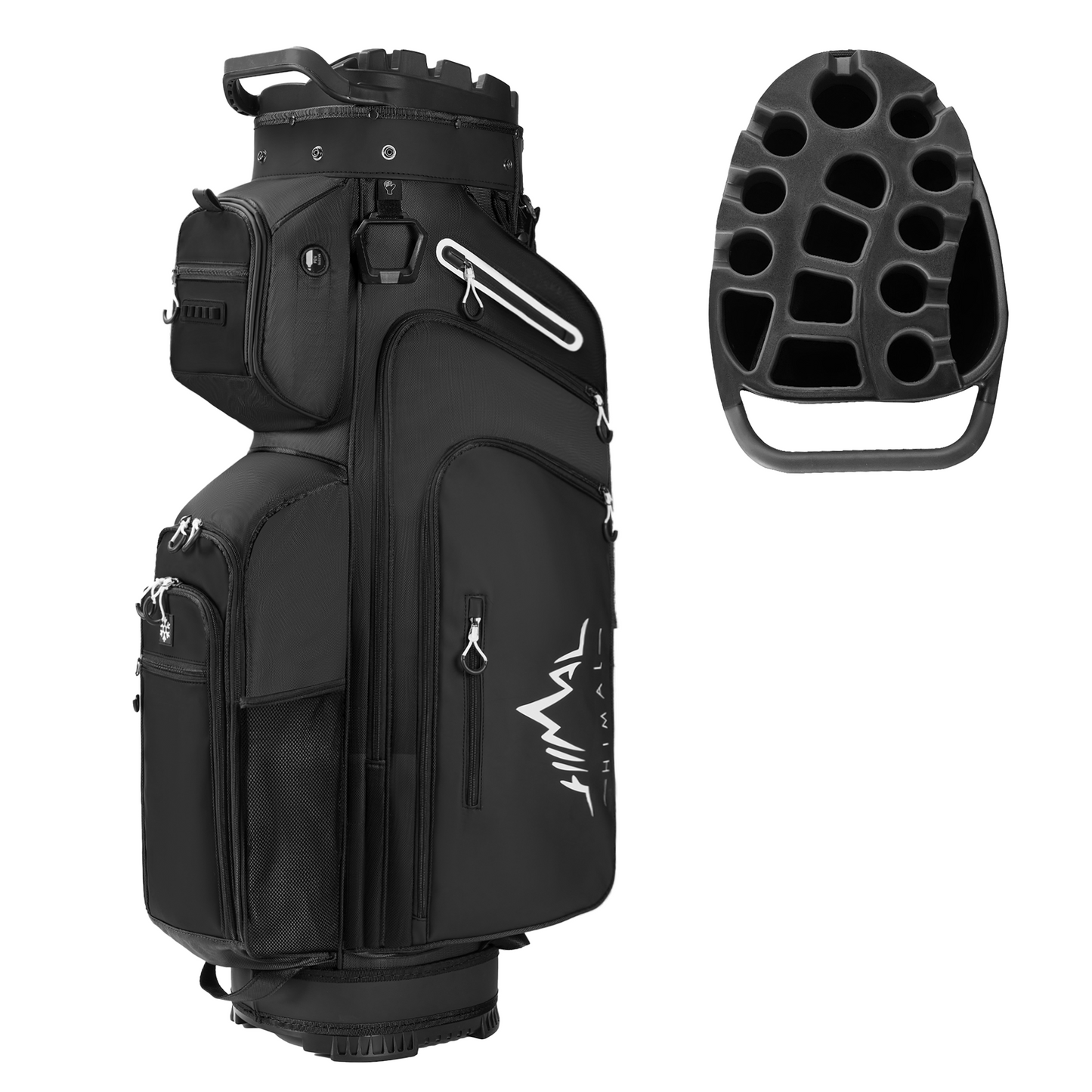 15-Way Full-Length Divider Golf Cart Bag-Black
