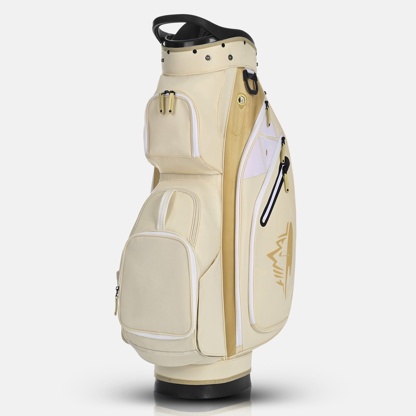 Quiet and Anti-collision 15 Way Golf Cart Bag-Beige