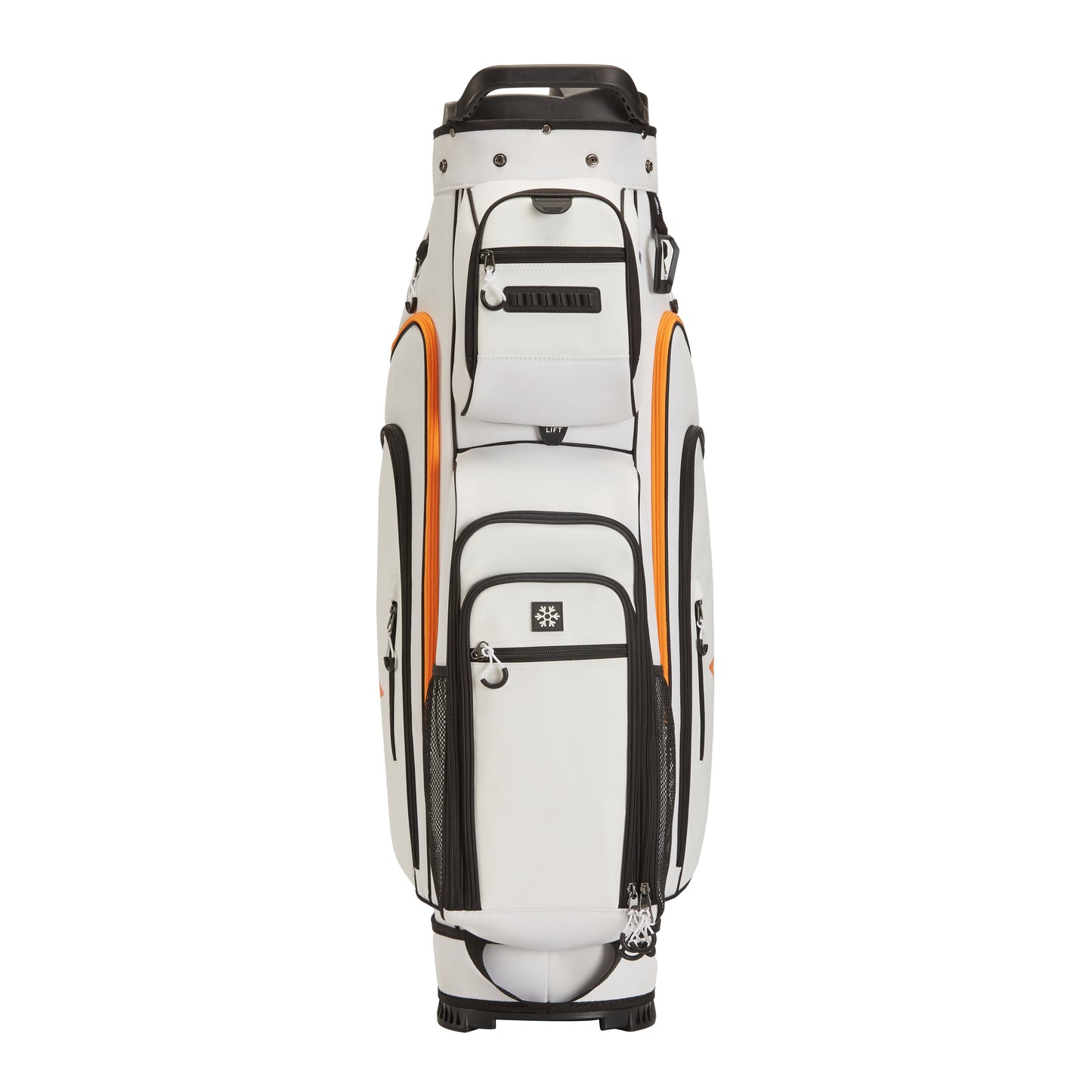 15-Way Full-Length Divider Golf Cart Bag-White Orange