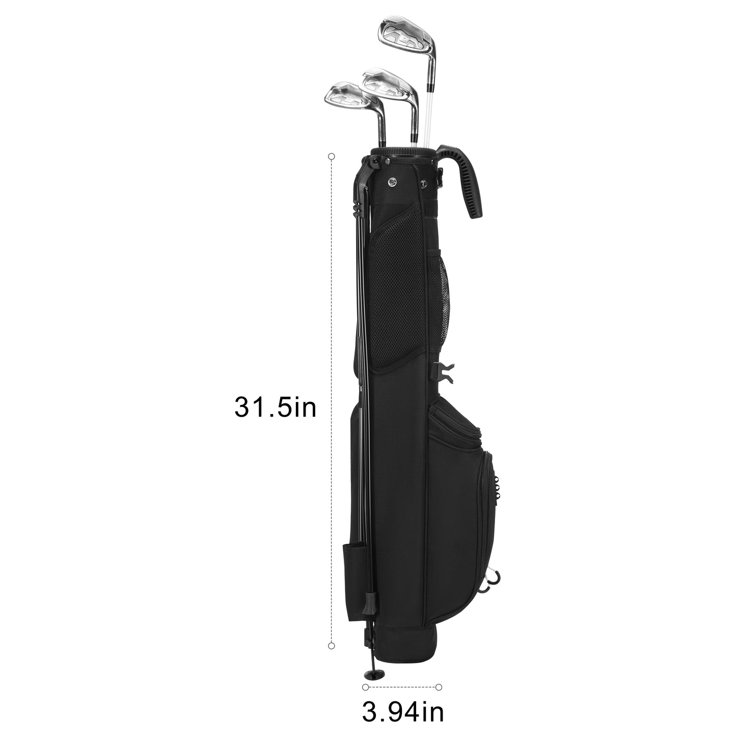 Durable Golf Lightweight Stand Carry Bag-Ink Black
