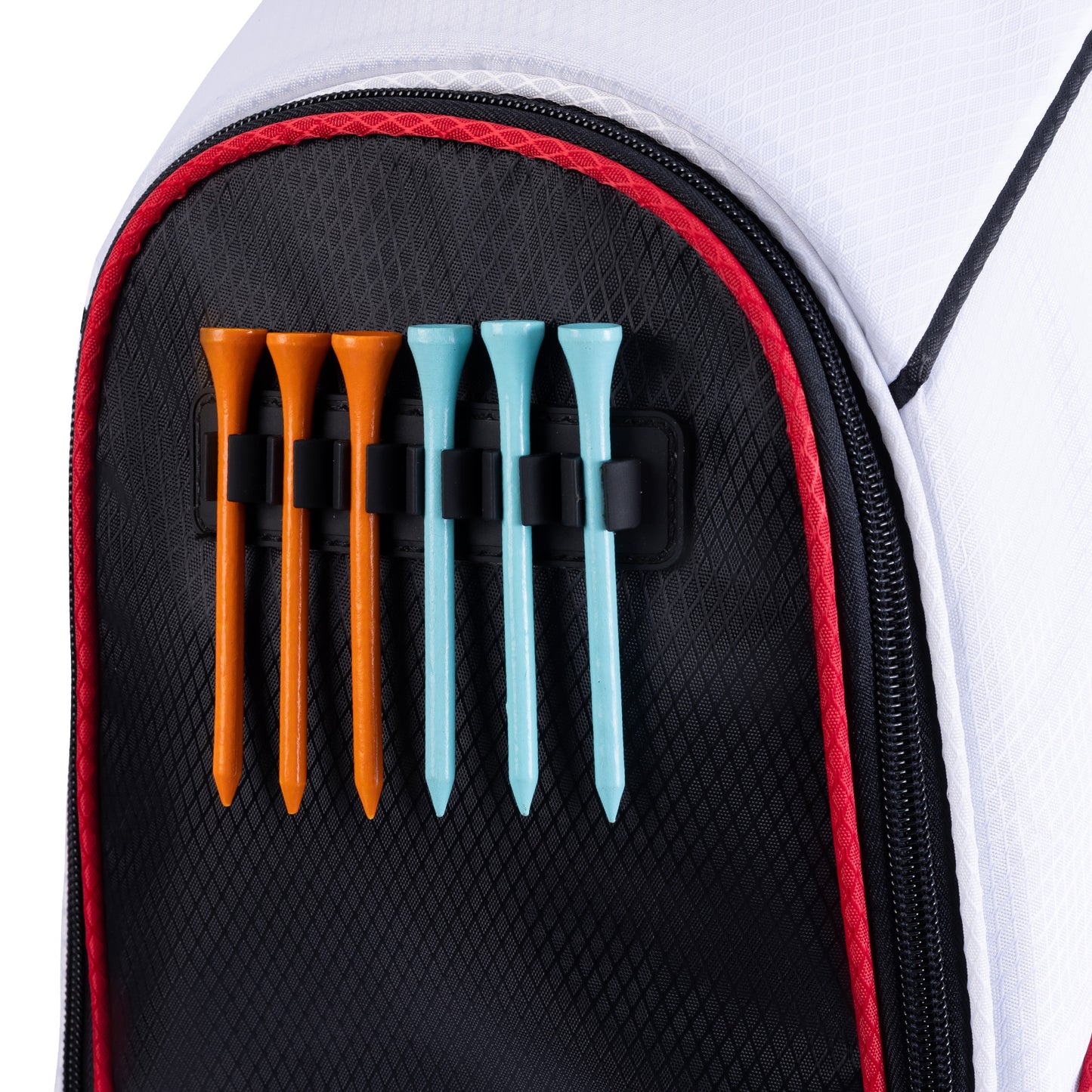 14-Way Golf Cart Bag with Organizer Divider-Black-White