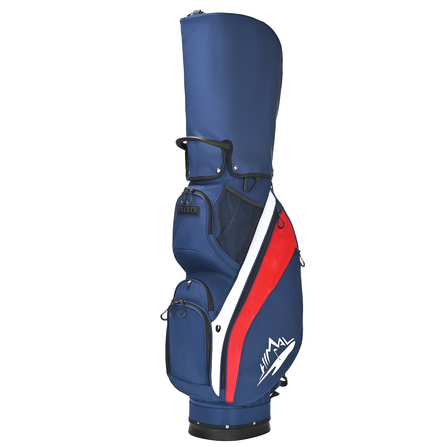 Quiet and Anti-collision 14 Way Golf Cart Bag-Blue Red