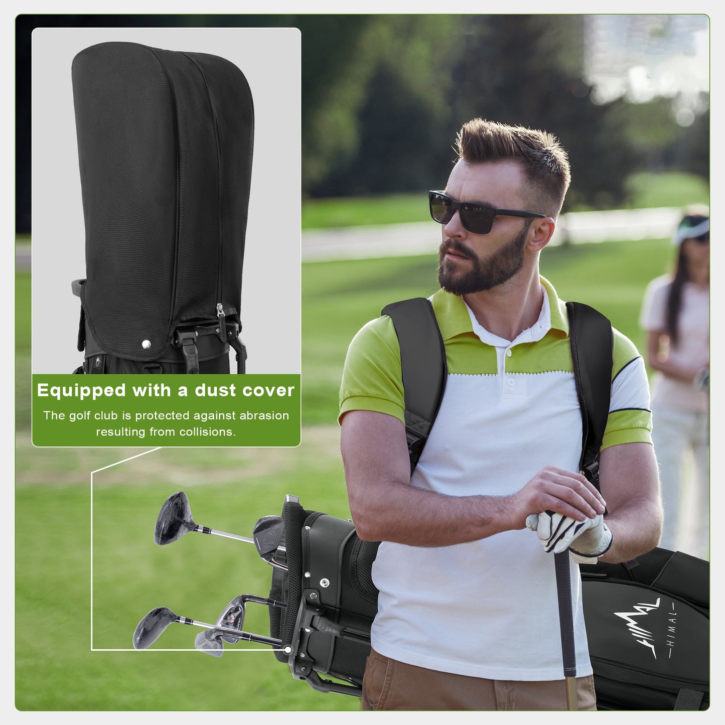 5-Way Golf Stand Bag-Classic Black