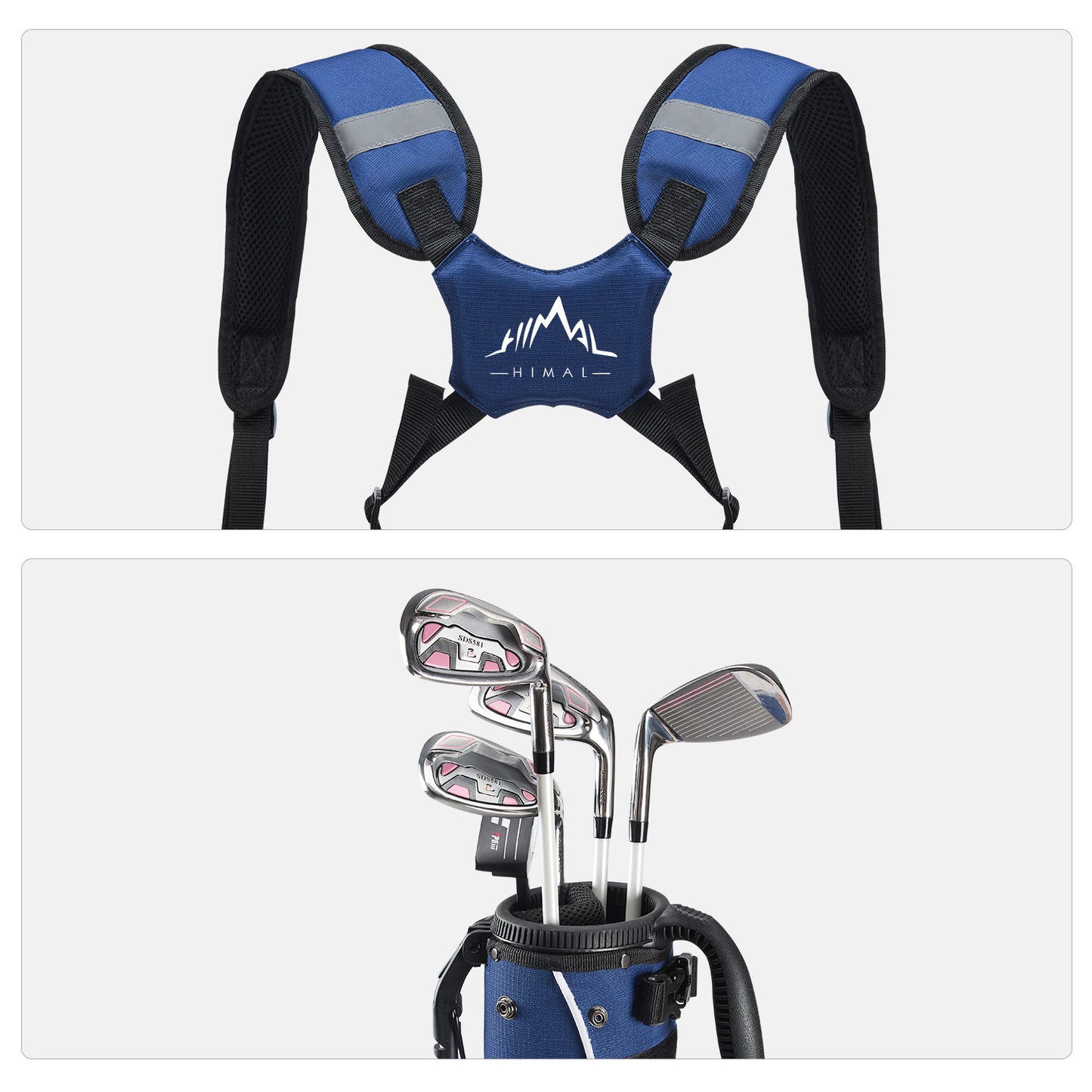 Durable Golf Lightweight Stand Carry Bag-Dark Blue