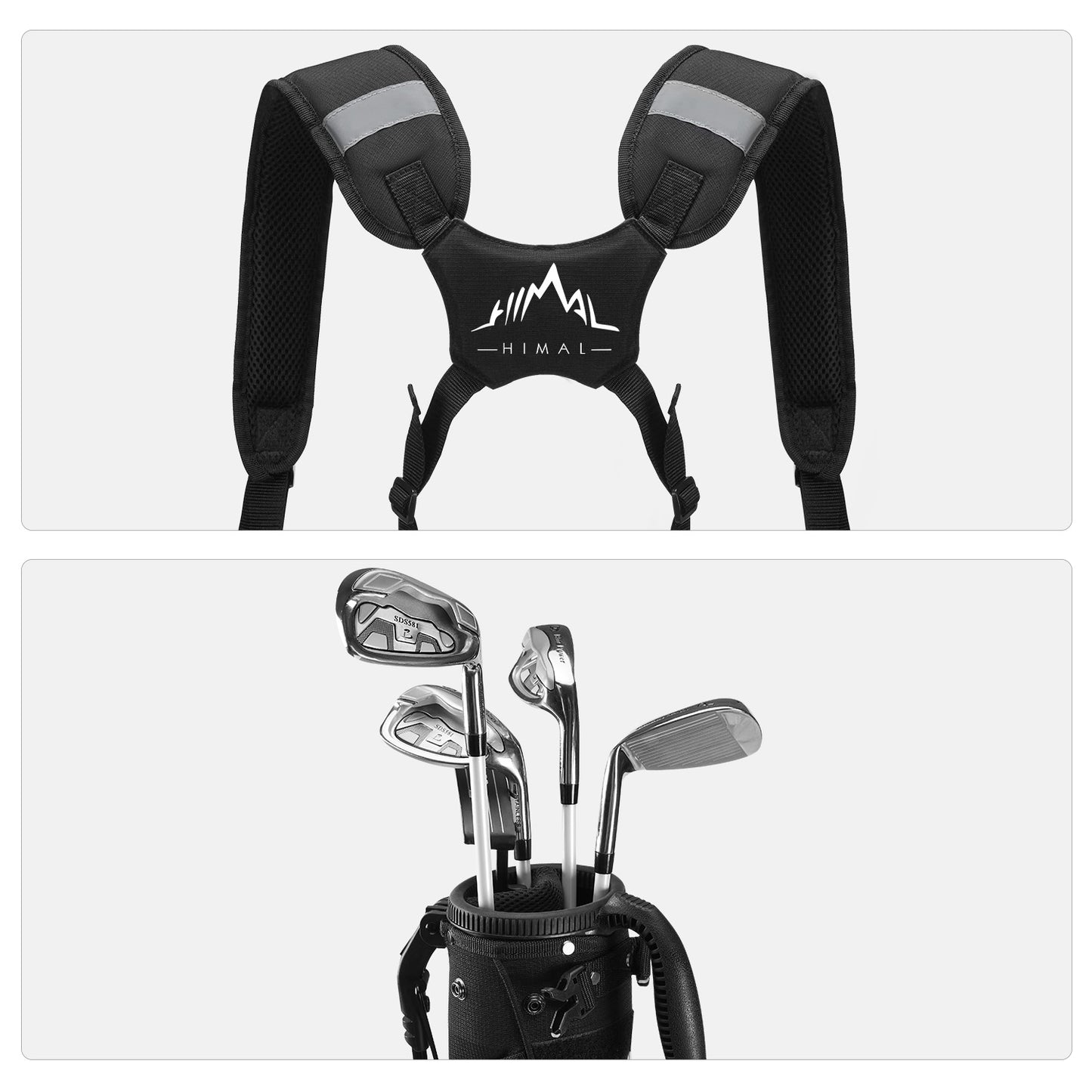 Durable Golf Lightweight Stand Carry Bag-Ink Black