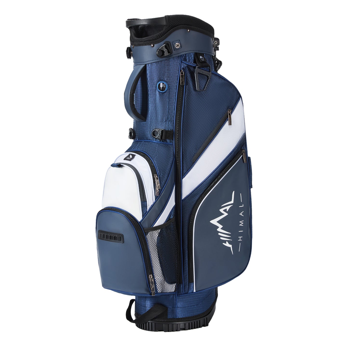 Golf Stand Bag with 4 Way Top Dividers-Blue White