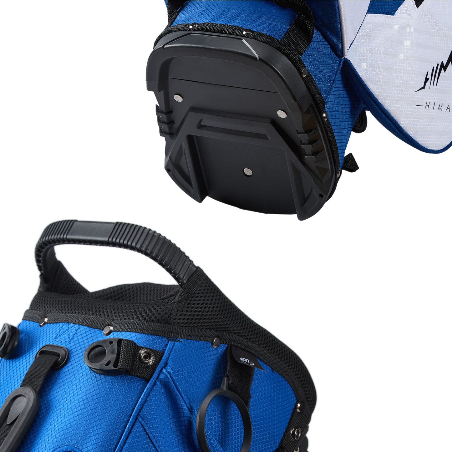 Golf Stand Bag with 8 Way Top Dividers-Blue White