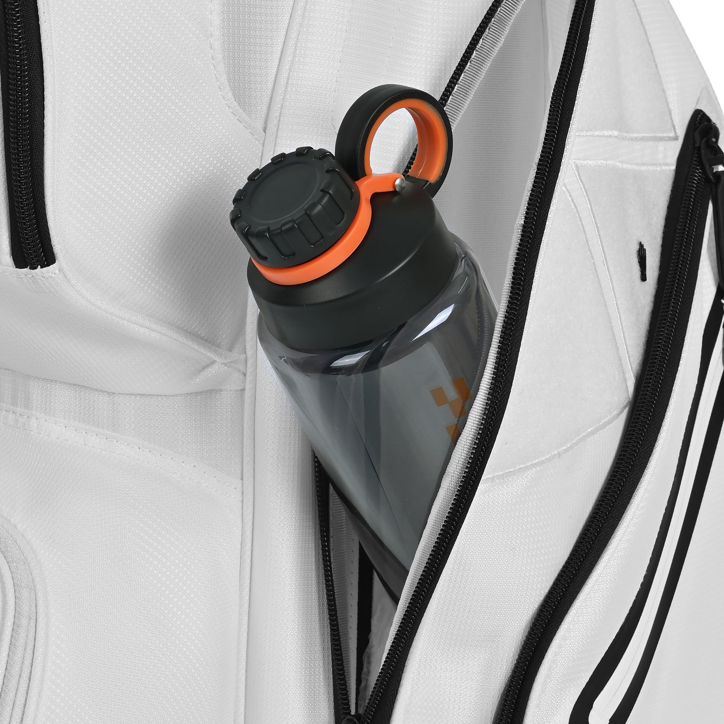 Quiet and Anti-collision 15 Way Golf Cart Bag-White