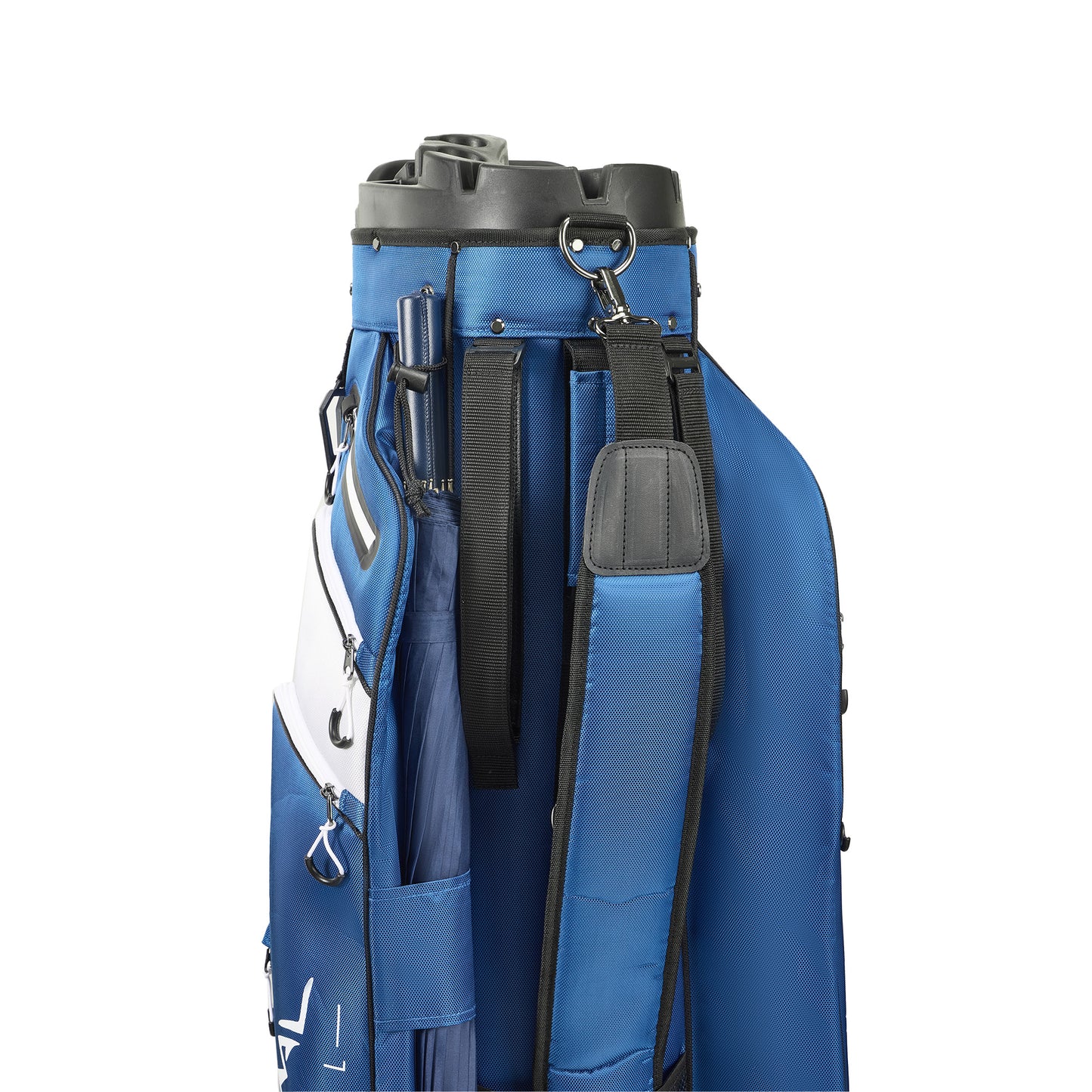 15-Way Full-Length Divider Golf Cart Bag-Blue White