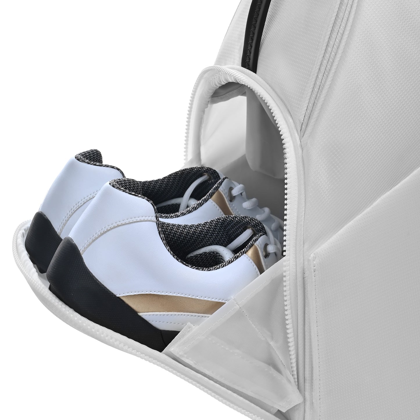 Quiet and Anti-collision 15 Way Golf Cart Bag-White