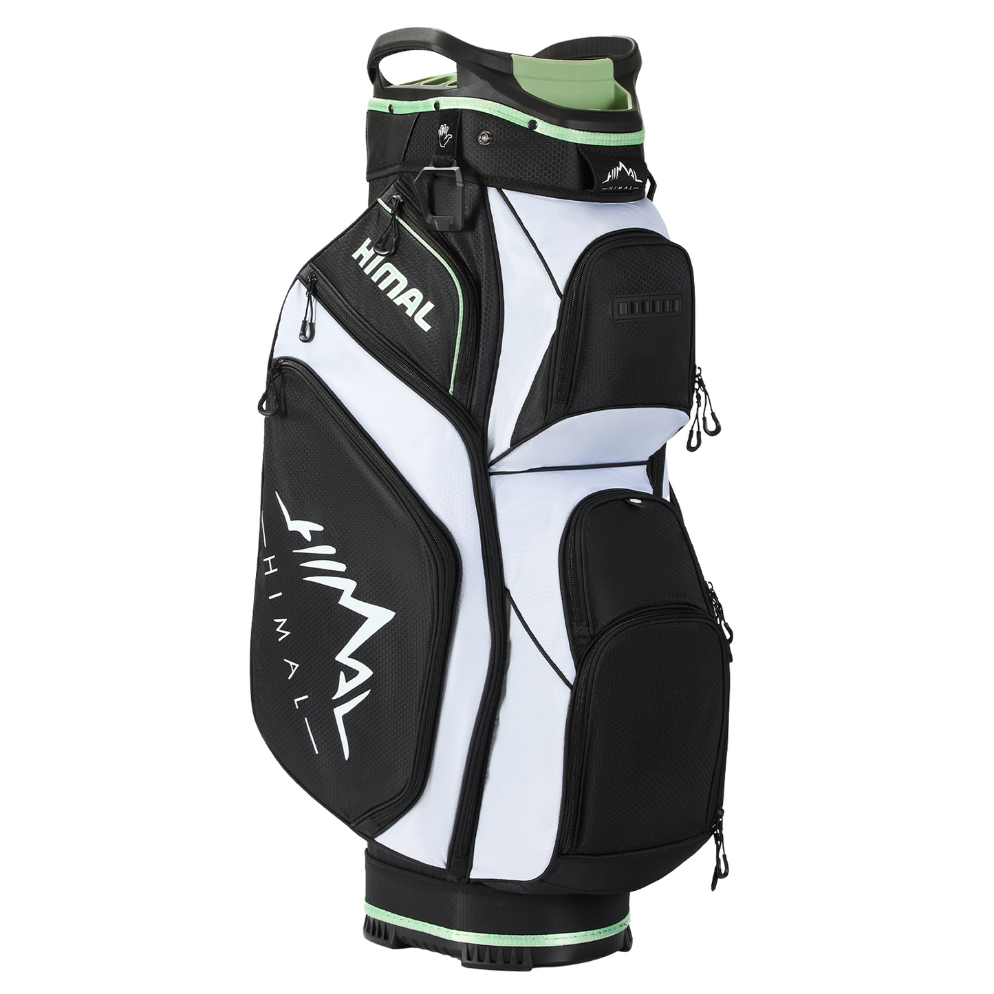 14-Way Full Length Premium Golf Cart Bag-Black White