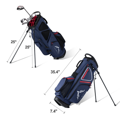 14 Way Golf Stand Bag Pro-Navy Blue