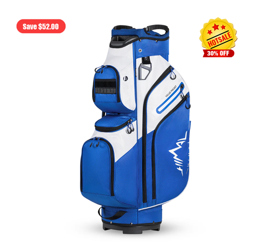 Golf Cart Bag-Blue & White