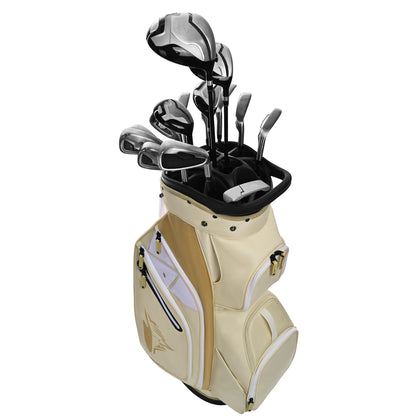 Quiet and Anti-collision 15 Way Golf Cart Bag-Beige