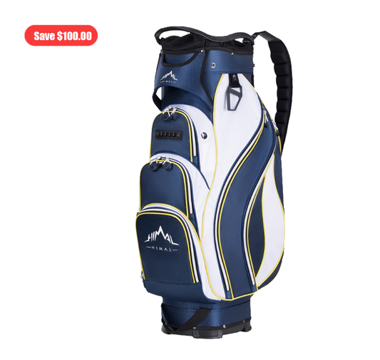 Golf Cart Bag with 14-Way Divider Top-Navy Blue