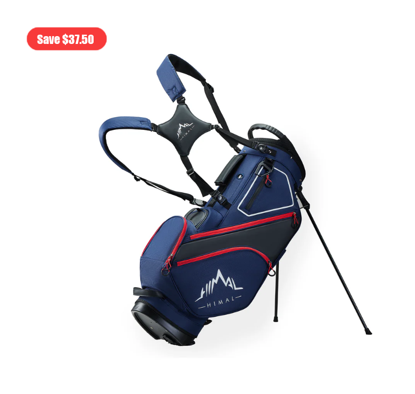 Golf Stand Bag with 14 Way Top Dividers-Dark Blue