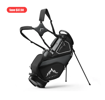 Golf Stand Bag with 14 Way Top Dividers-Black