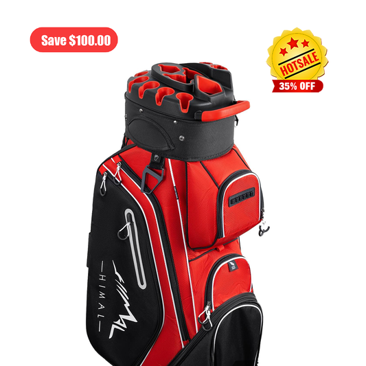 14-Way Golf Cart Bag Pro-Red