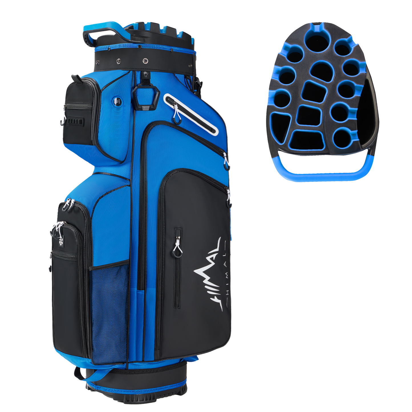 15-Way Full-Length Divider Golf Cart Bag-Blue