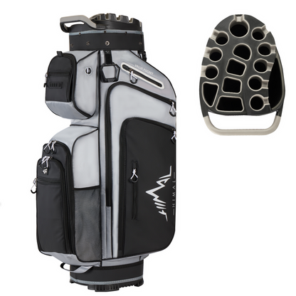 15-Way Full-Length Divider Golf Cart Bag-Grey