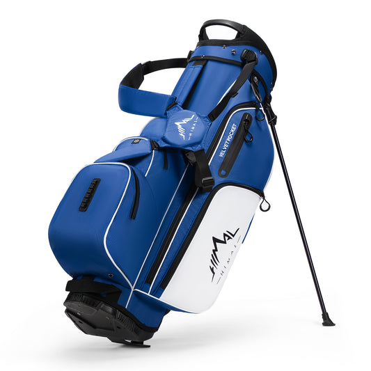 4-Way Full-Length Golf Stand Bag-Royal Blue-White