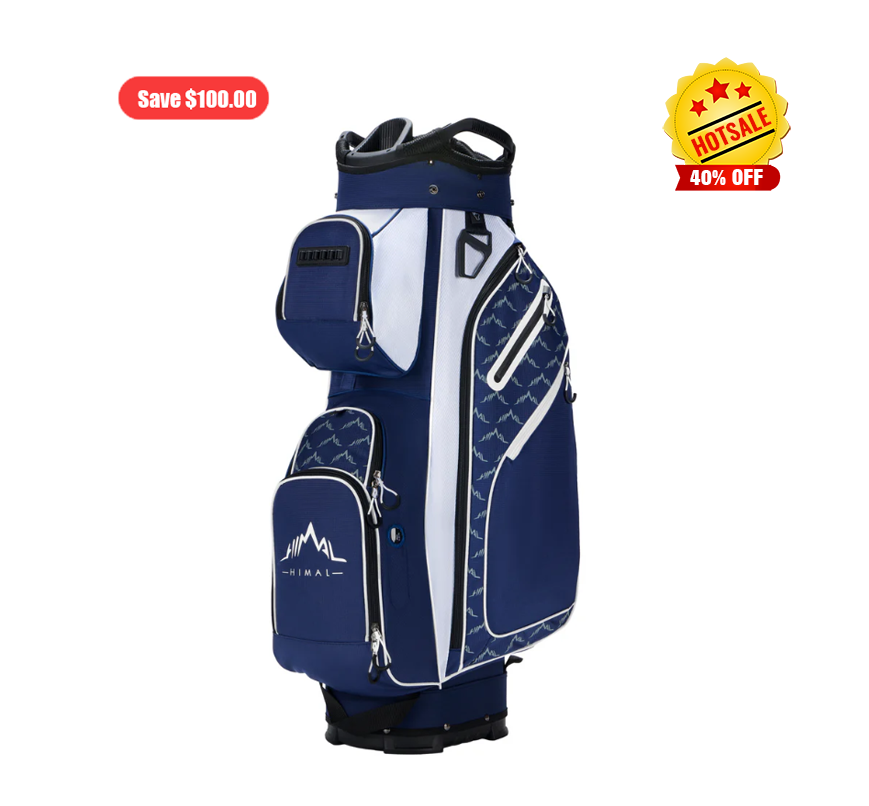 14 Way Golf Cart Bag-Navy Blue