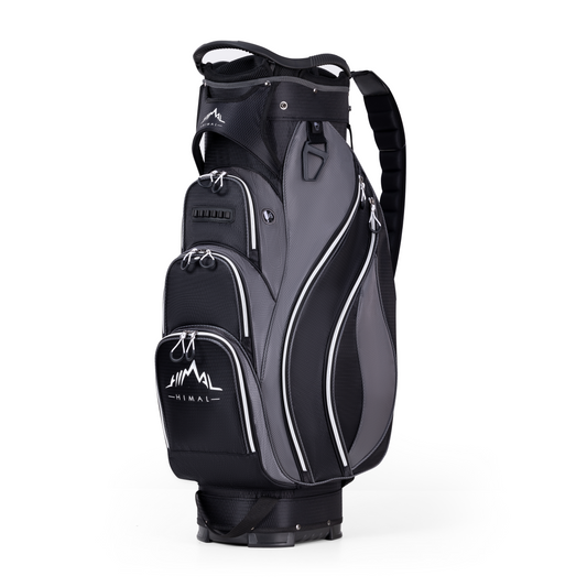 Golf Cart Bag with 14-Way Divider Top-Black-Grey