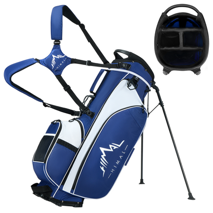 4-Way Golf Stand Bag-Royal Blue-White