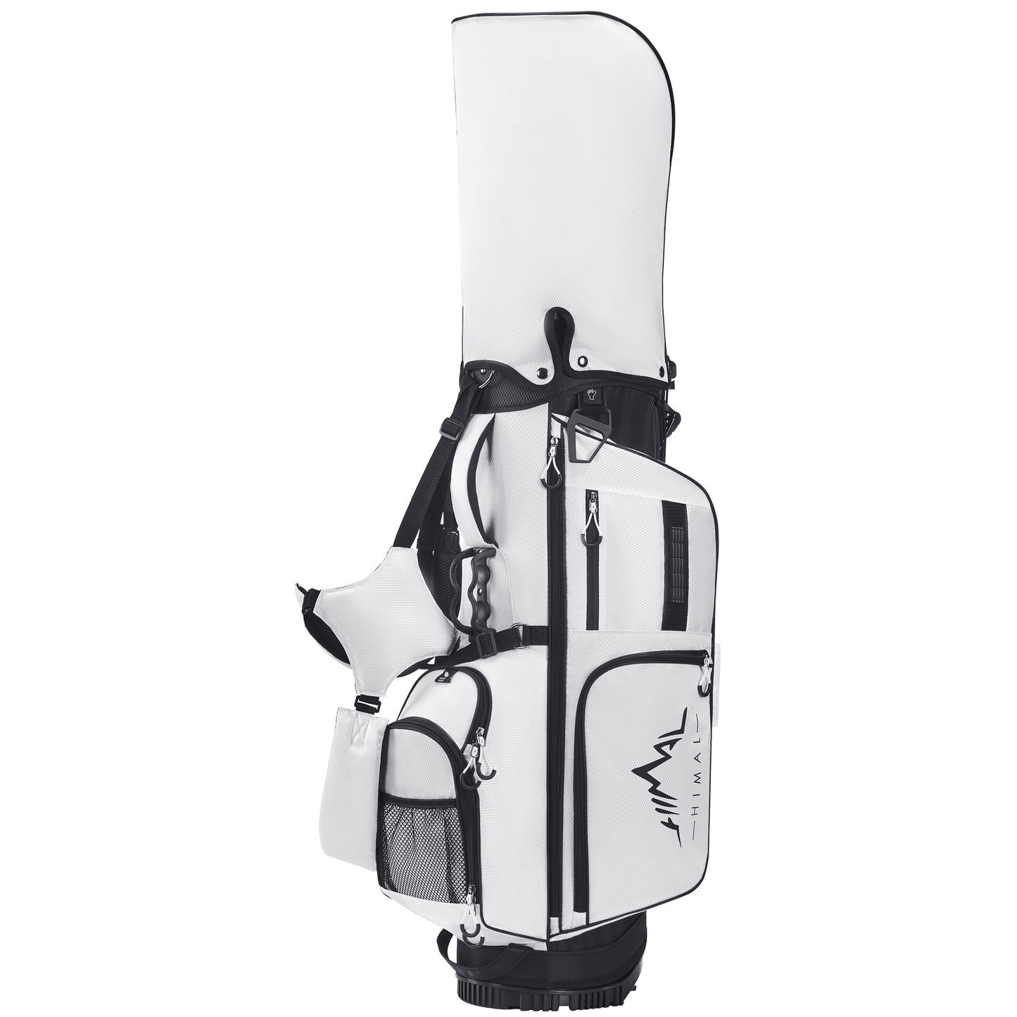 Golf Stand Bag with 7 Way Top Dividers-White