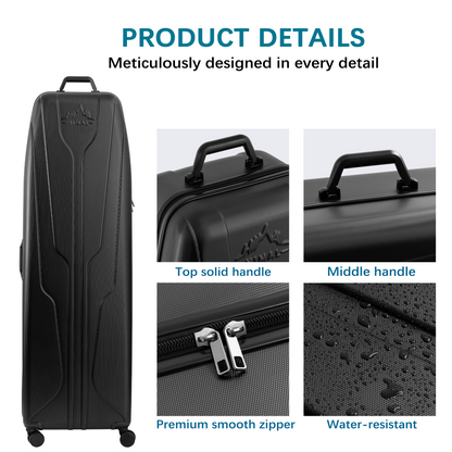 Hard Case Golf Travel Bag-Classic Black