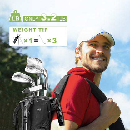Durable Golf Lightweight Stand Carry Bag-Ink Black