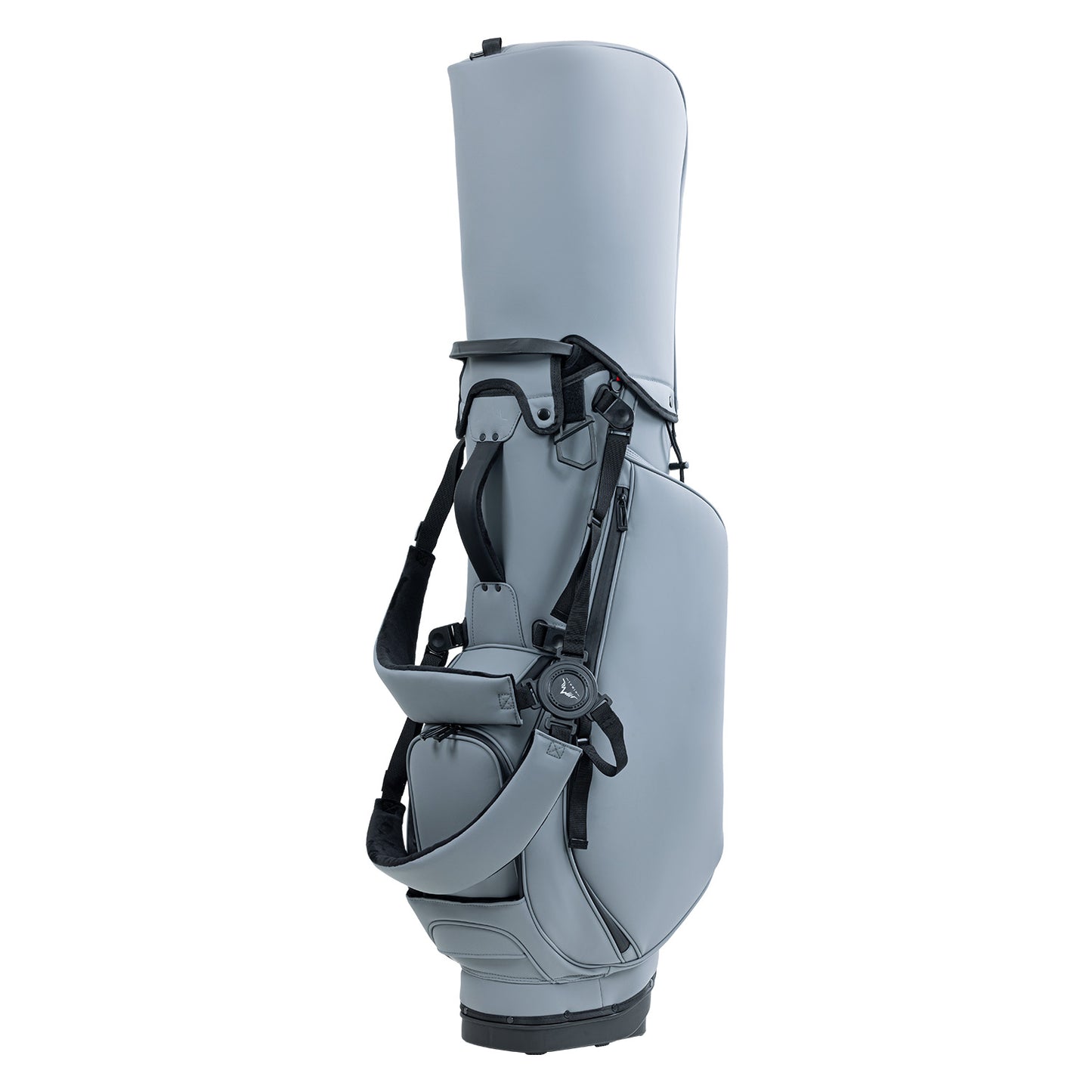 14 Way Premium Leather Golf Stand Club Bag-Grey