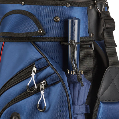 14-Way Golf Cart Bag Pro-Navy Blue
