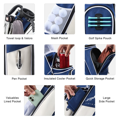 Durable Golf Lightweight Stand Carry Bag-Dark Blue