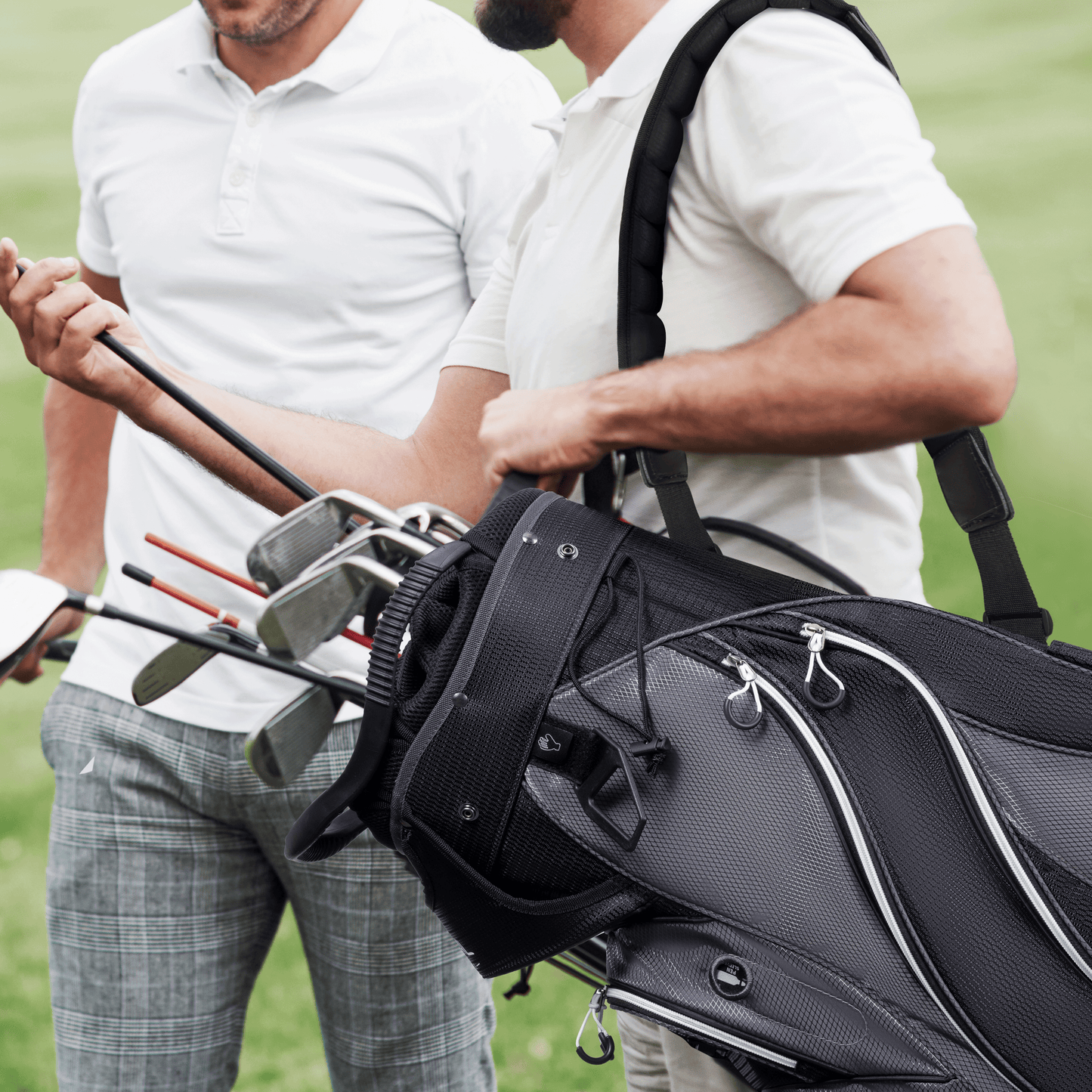 Golf Cart Bag with 14-Way Divider Top-Navy Blue