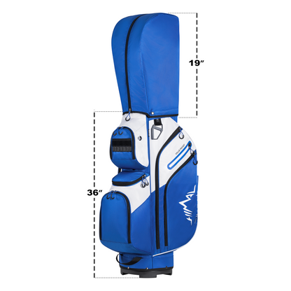 Golf Cart Bag-Blue & White