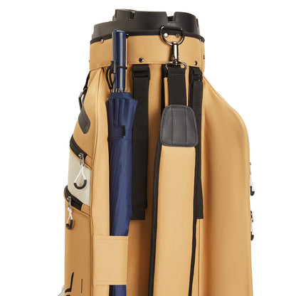 15-Way Full-Length Divider Golf Cart Bag-Beige