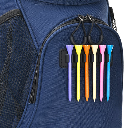 Quiet and Anti-collision 14 Way Golf Cart Bag-Blue Red