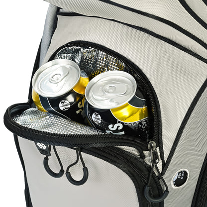 Quiet and Anti-collision 14 Way Golf Cart Bag-Gray