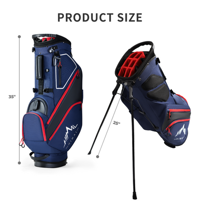 Golf Stand Bag with 14 Way Top Dividers-Dark Blue