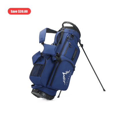 Golf Stand Bag with 7 Way Top Dividers-Blue