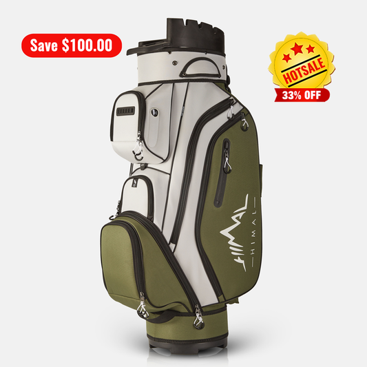 14-Way Golf Cart Bag Pro-Gray Green