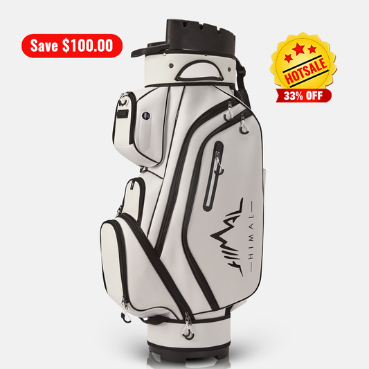 14-Way Golf Cart Bag Pro-Black White